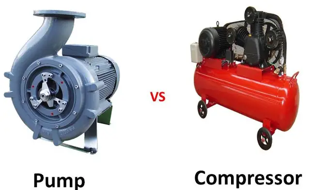 Difference between pump and compressor